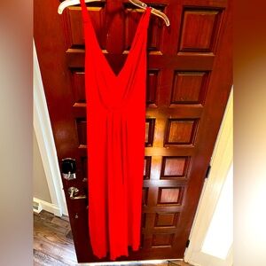 BCBG MaxAzria floor length red gown